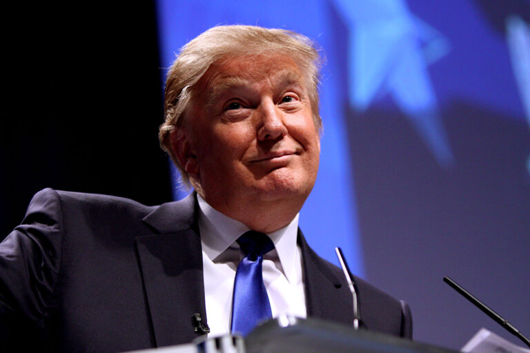 Donald Trump speaking at CPAC in Washington D.C. on February 10, 2011