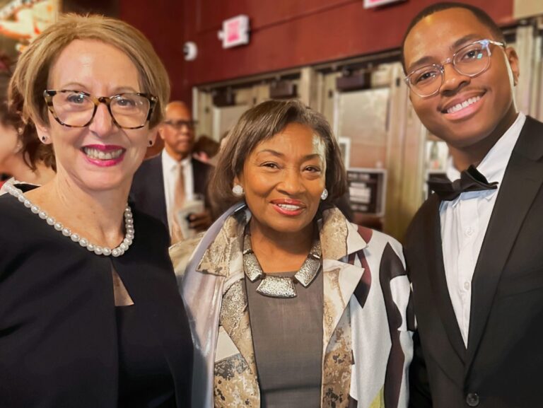 BCW President & CEO Marsha Gordon; New York State Senate Majority Leader Andrea Stewart-Cousins and Politically Urban Founder Quinnell Williams. Photo courtesy of the Business Council of Westchester.