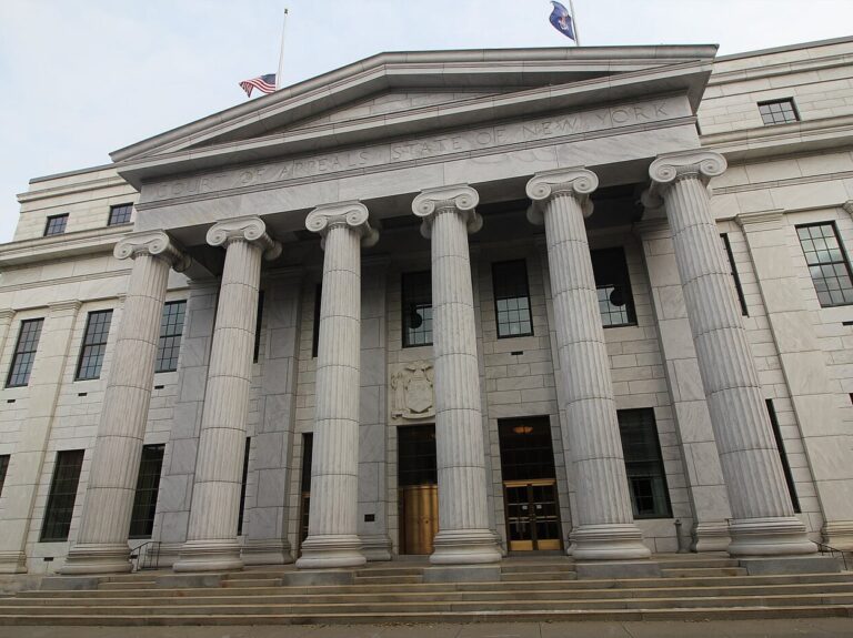 New York State's highest court on Eagle Street in Downtown Albany, New York, captured Sept. 27, 2020.