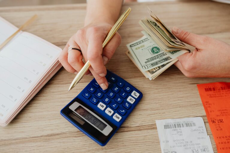 Budgeting with cash and a calculator