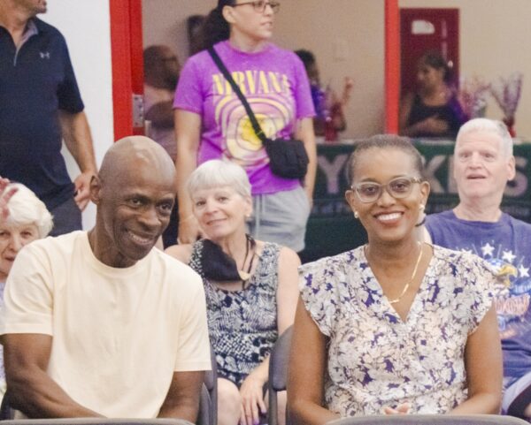smiling audience