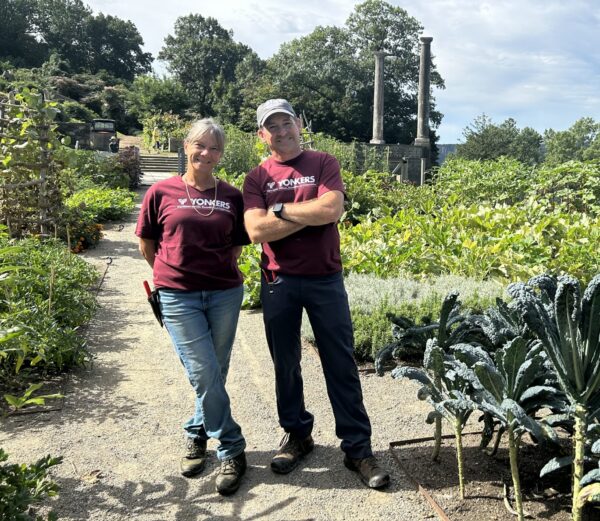 two gardener in their garden