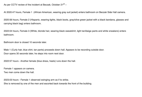 screenshot of email